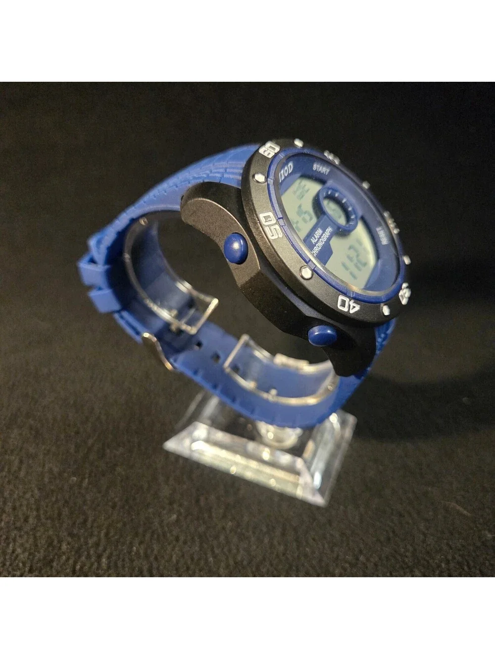 IZOD Digital Alarm Chronograph Watch – Blue/Black – Sport Watch